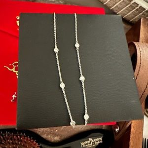 EFFY Diamond Seven Station Necklace 16-18" (1/2 ct. t.w.) in 14k White